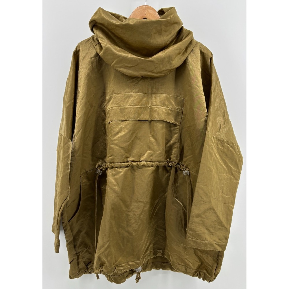 Maralyce Ferree Windbreaker Jacket Womens Brown Hooded Pullover One Size